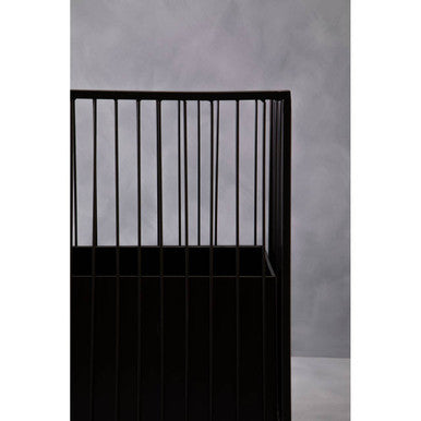 Orsina Alden Black Floor Standing Planter – Modern Iron Plant Stand