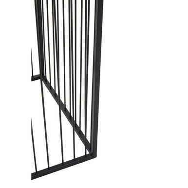 Orsina Alden Floor Standing Planter – Tall Black Iron Square Plant Stand