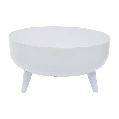 Orsina Alina White Metal Indoor Planter – Modern Minimalist Floor Stand