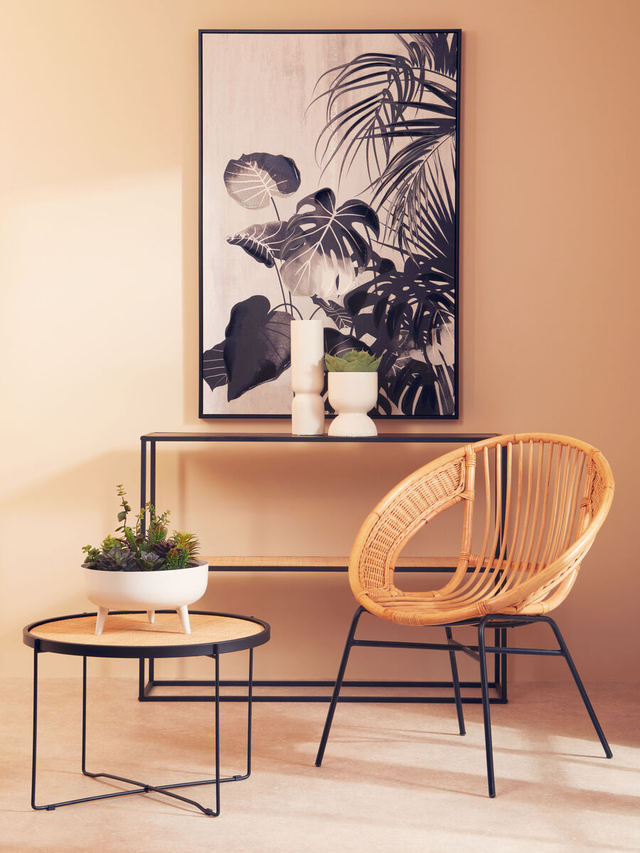 Orsina Alina White Metal Indoor Planter – Modern Minimalist Floor Stand