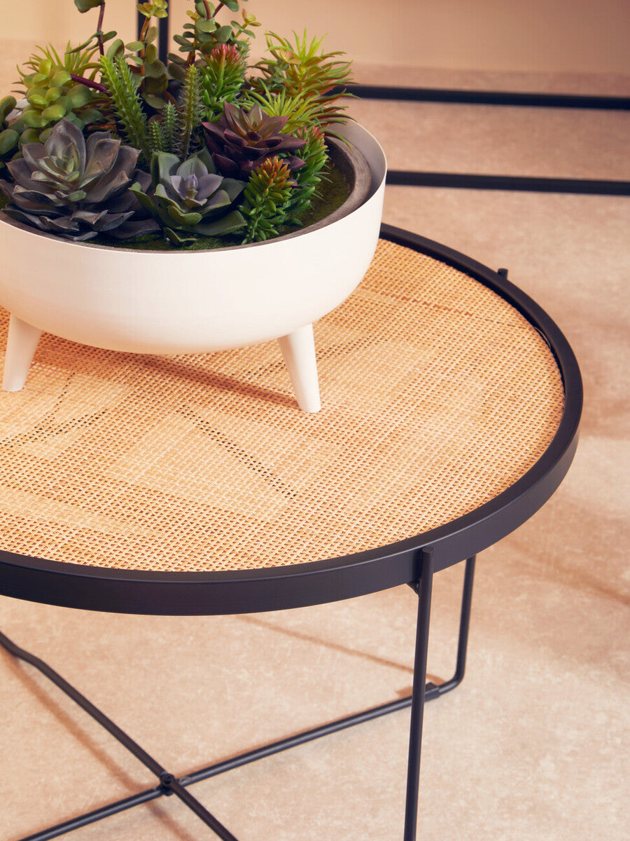 Orsina Alina White Metal Indoor Planter – Modern Minimalist Floor Stand