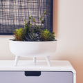 Orsina Alina White Metal Indoor Planter – Modern Minimalist Floor Stand