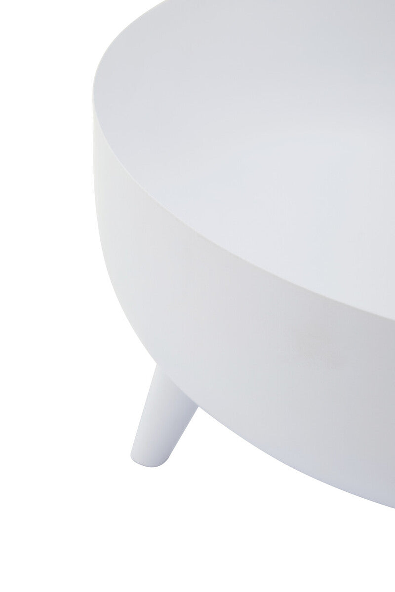 Orsina Alina White Metal Indoor Planter – Modern Minimalist Floor Stand