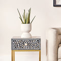 Orsina Fia White Ceramic Planter – Modern Tapered Indoor Flower Pot