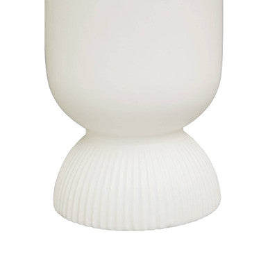 Orsina Fia White Ceramic Planter – Modern Tapered Indoor Flower Pot