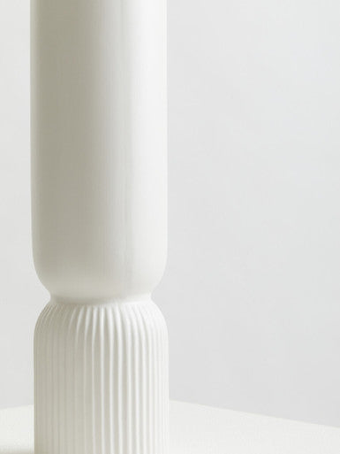 Orsina Fia White Ceramic Vase – Minimalist Cylindrical Floral Decor
