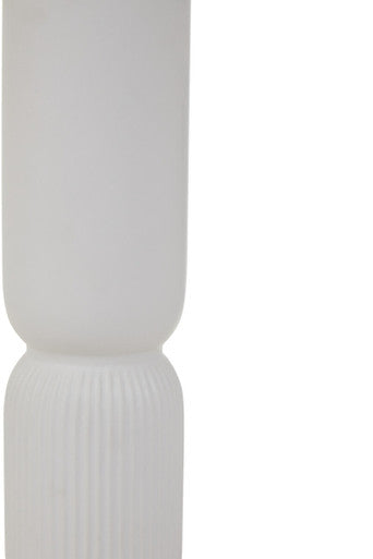 Orsina Fia White Ceramic Vase – Minimalist Cylindrical Floral Decor