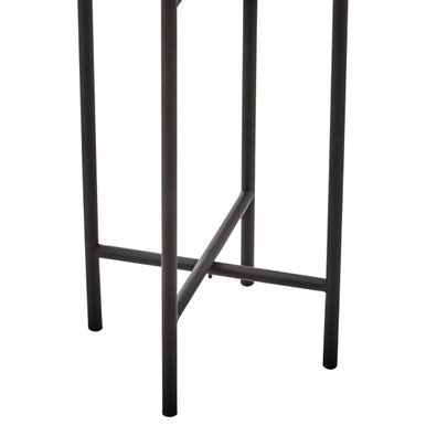 Orsina Trosa Small Floor Standing Planter – White and Black Metal