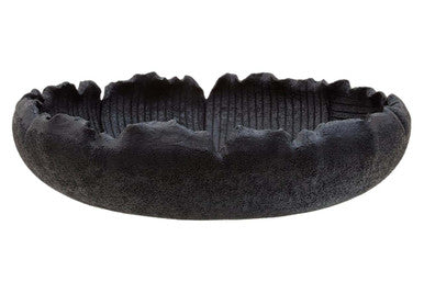 Orsina Broc Black Textured Polyresin Decorative Bowl – Modern Centerpiece