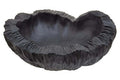 Orsina Broc Curved Textured Black Bowl – Modern Decorative Catchall