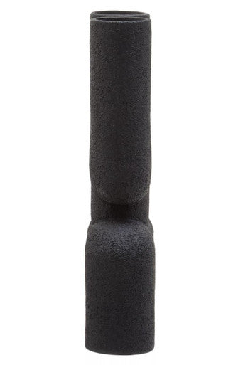Orsina Broc Small Matte Black Sculptured Vase – U-Shaped Modern Decor
