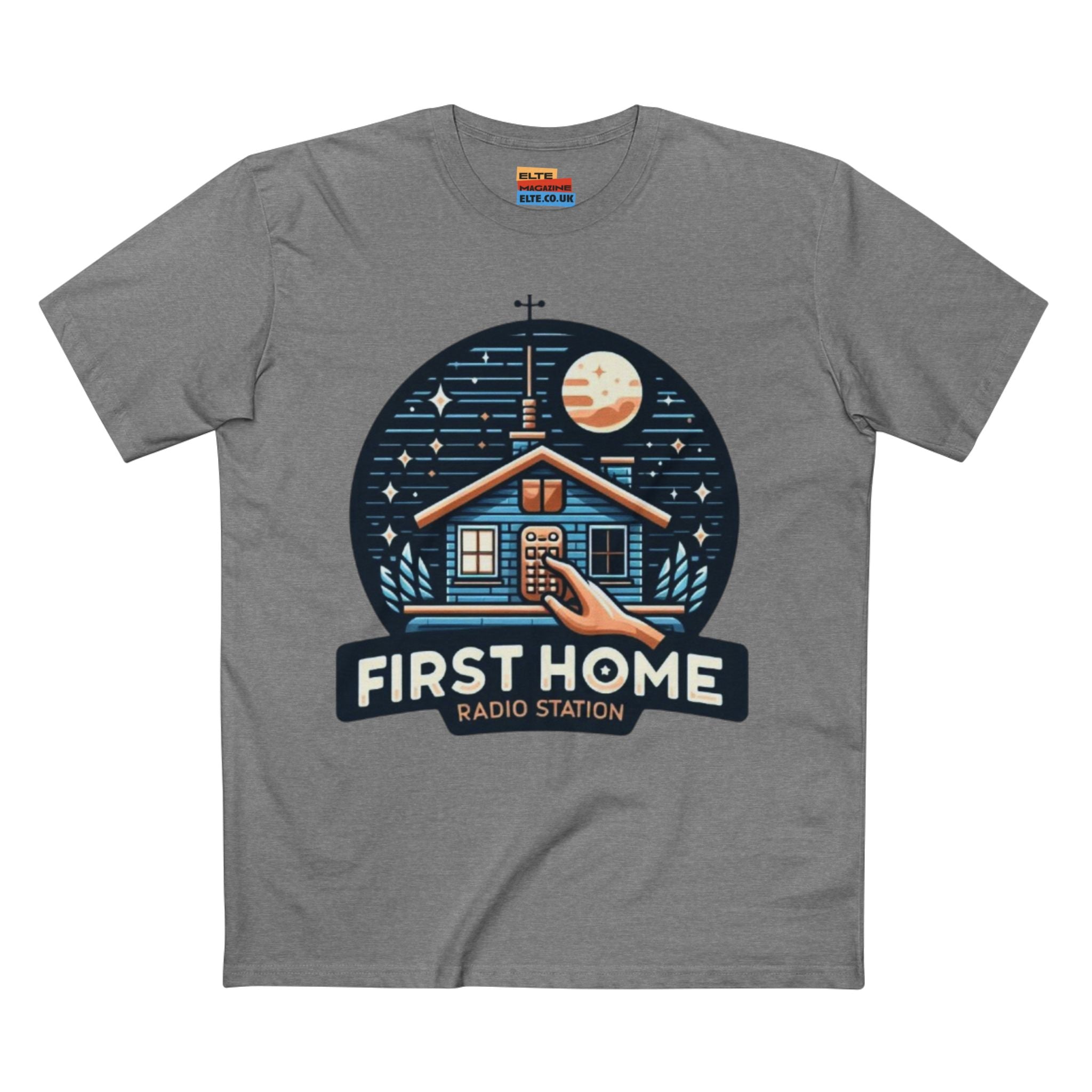 First Home Radio Station Graphic Tee - Celebrate Unity and Nostalgia
