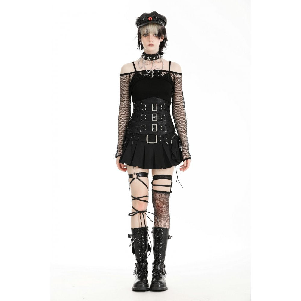 Dark in Love Oriana Fishnet Sleeves – Off-the-Shoulder Gothic Accessory