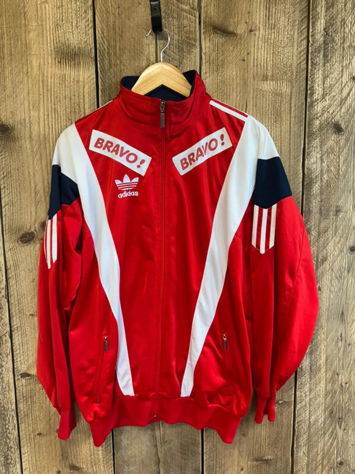 1990s Adidas Tracksuit Top Mens XL Vintage Retro