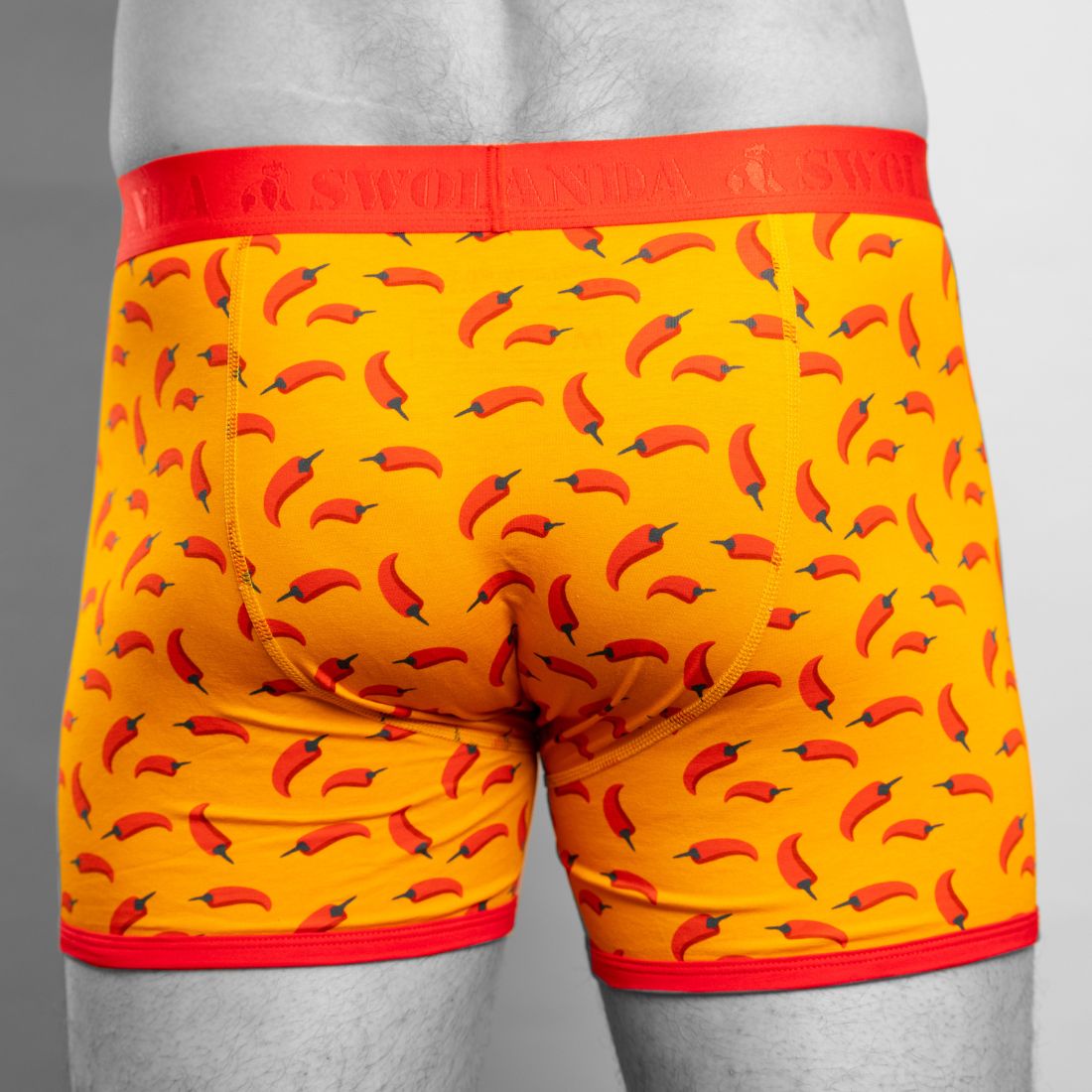 Swole Panda Chillies Bamboo Boxers – Breathable Anti-Chafe Underwear