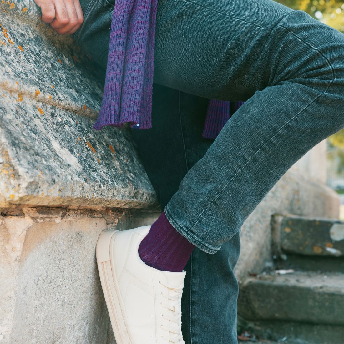 Swole Panda Deep Purple Bamboo Socks – Soft and Sustainable Footwear