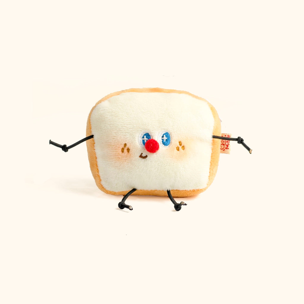 LuLuFun Studio Kawaii Toast Bread Plush AirPods Case and Bag Charm