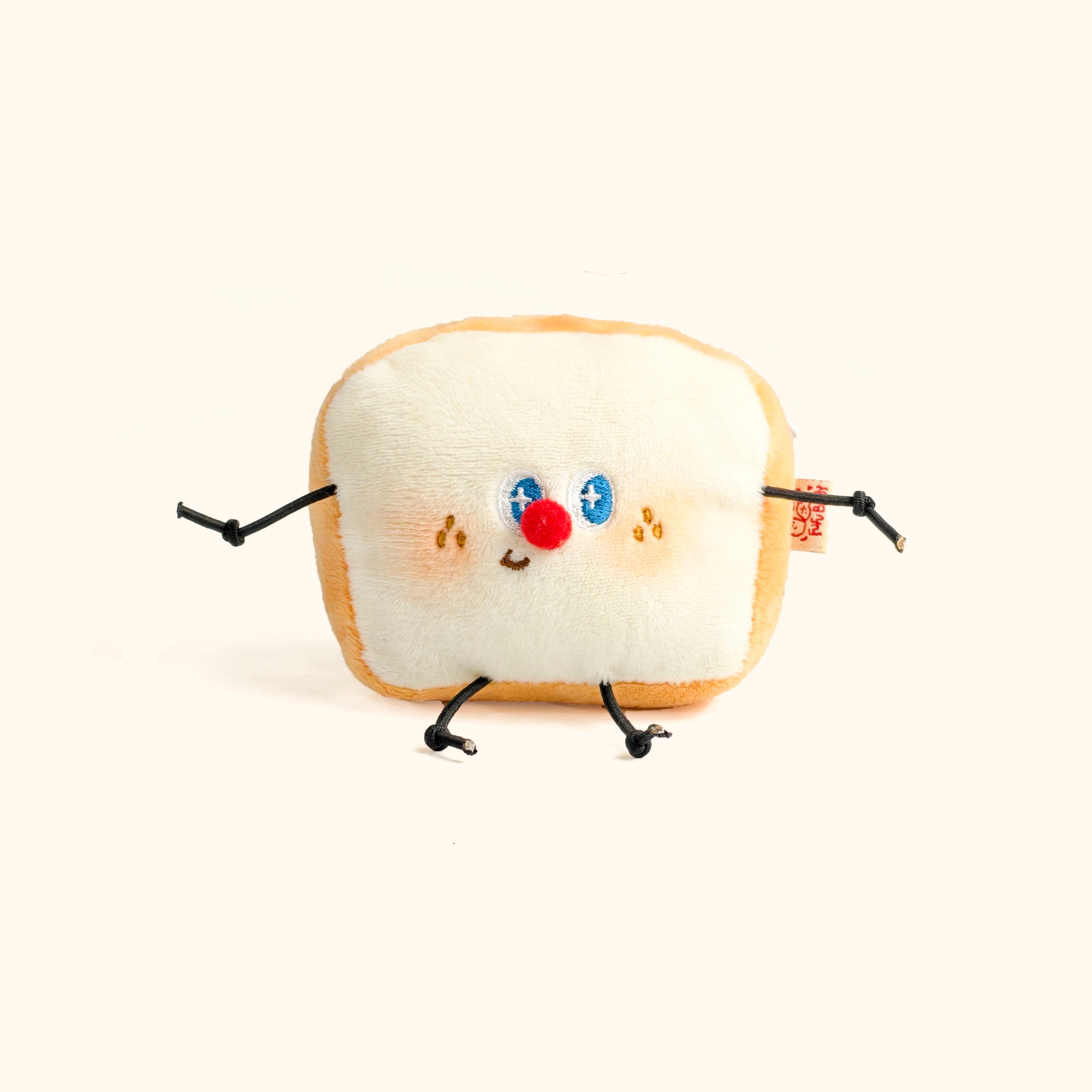 LuLuFun Studio Kawaii Toast Bread Plush AirPods Case and Bag Charm