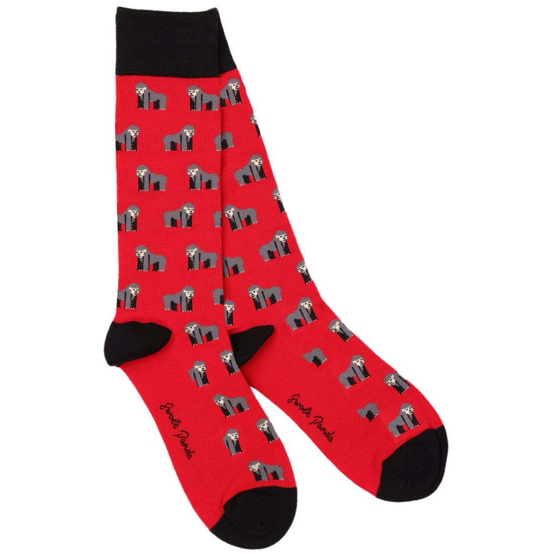 Swole Panda Men's Zoo Animal Bamboo Socks Gift Box – 4 Pair Set