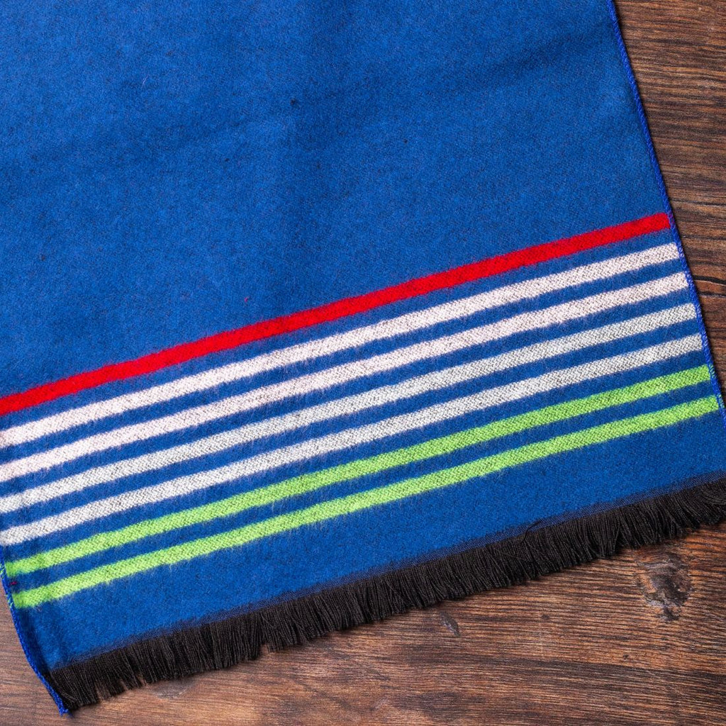 Swole Panda Navy Fine Stripe Bamboo Scarf – Sustainable & Breathable