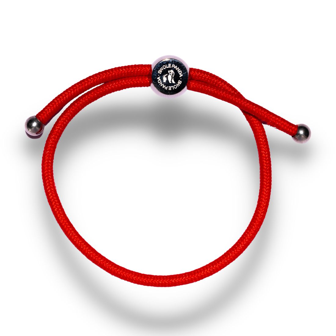 Swole Panda Red Rope Bracelet – Recycled Ocean Plastic Unisex Jewelry