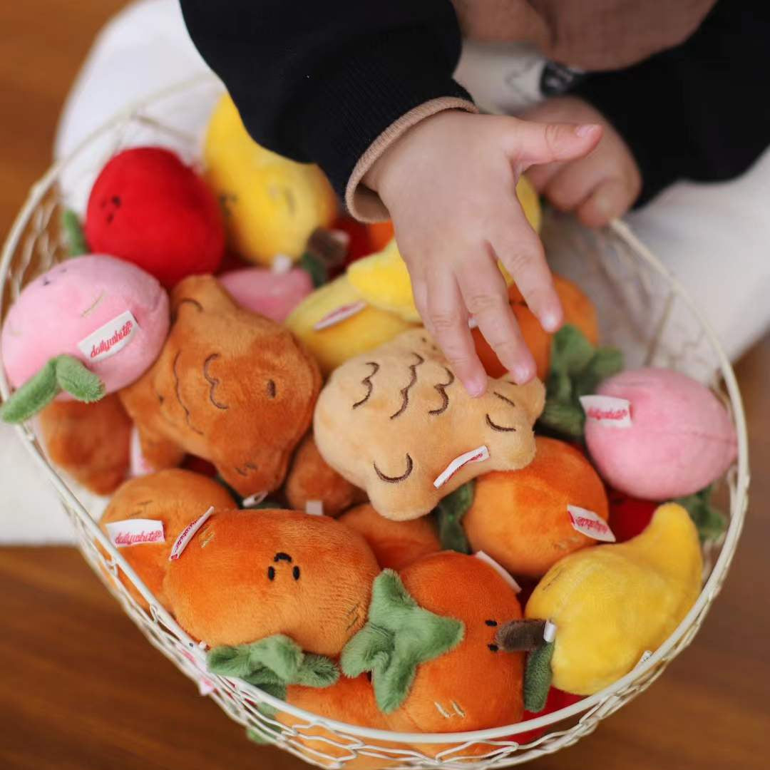LuLuFun Studio Mango Plush Bag Charm – Cute Yellow Kawaii Keychain