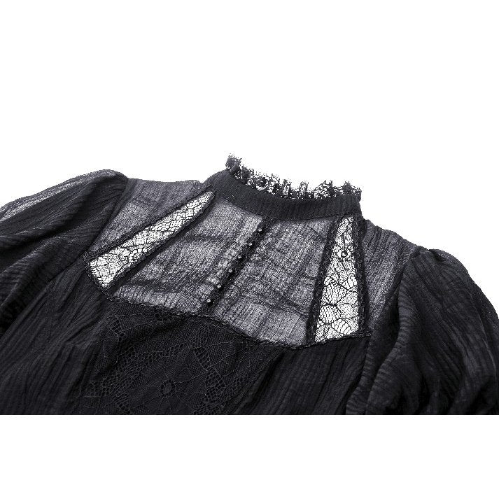 Dark in Love Harlow Gothic Lace Maxi Dress – Victorian Enchantress Style