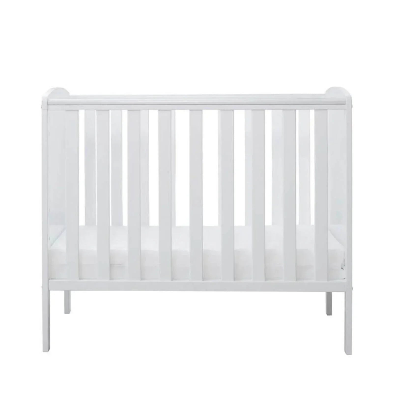 Ickle Bubba Coleby Space Saver Cot White - Premium Pocket Sprung Mattress