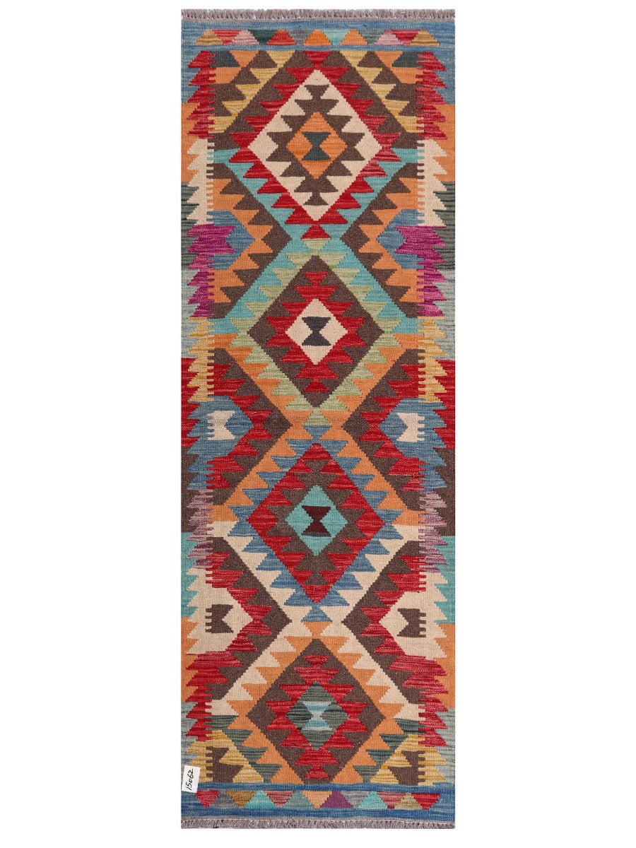 Maimana Kilim - 201 x 69 cm