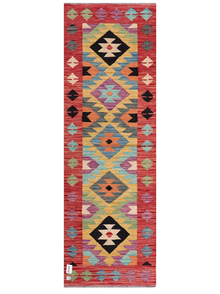 Maimana Kilim - 201 x 67 cm