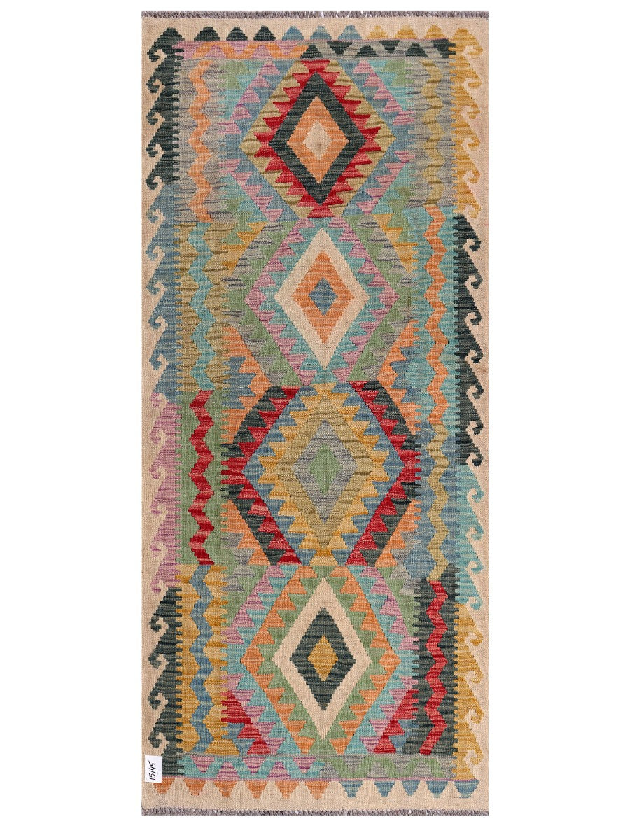 Maimana Kilim - 199 x 88 cm