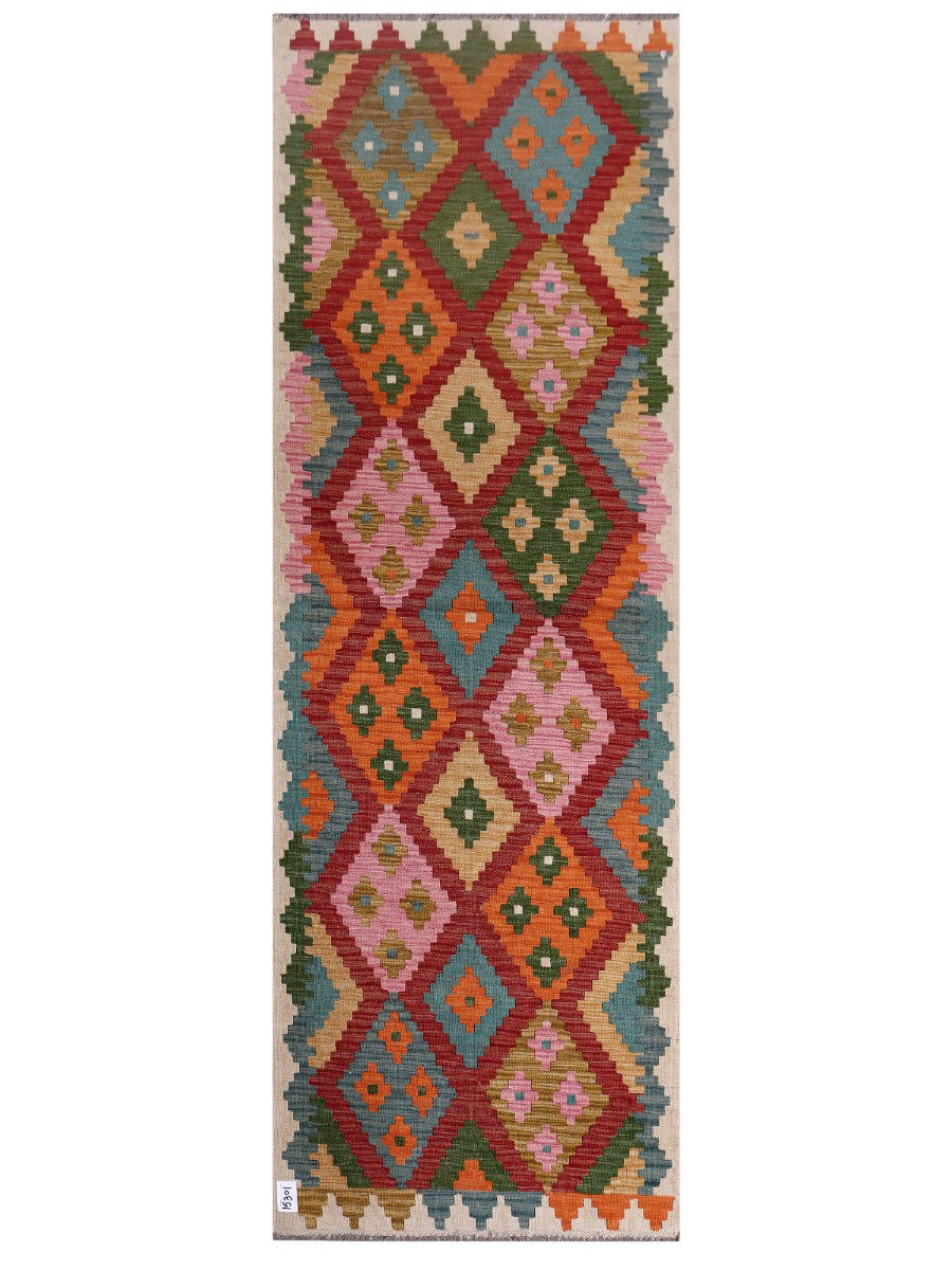 Maimana Kilim - 251 x 85 cm