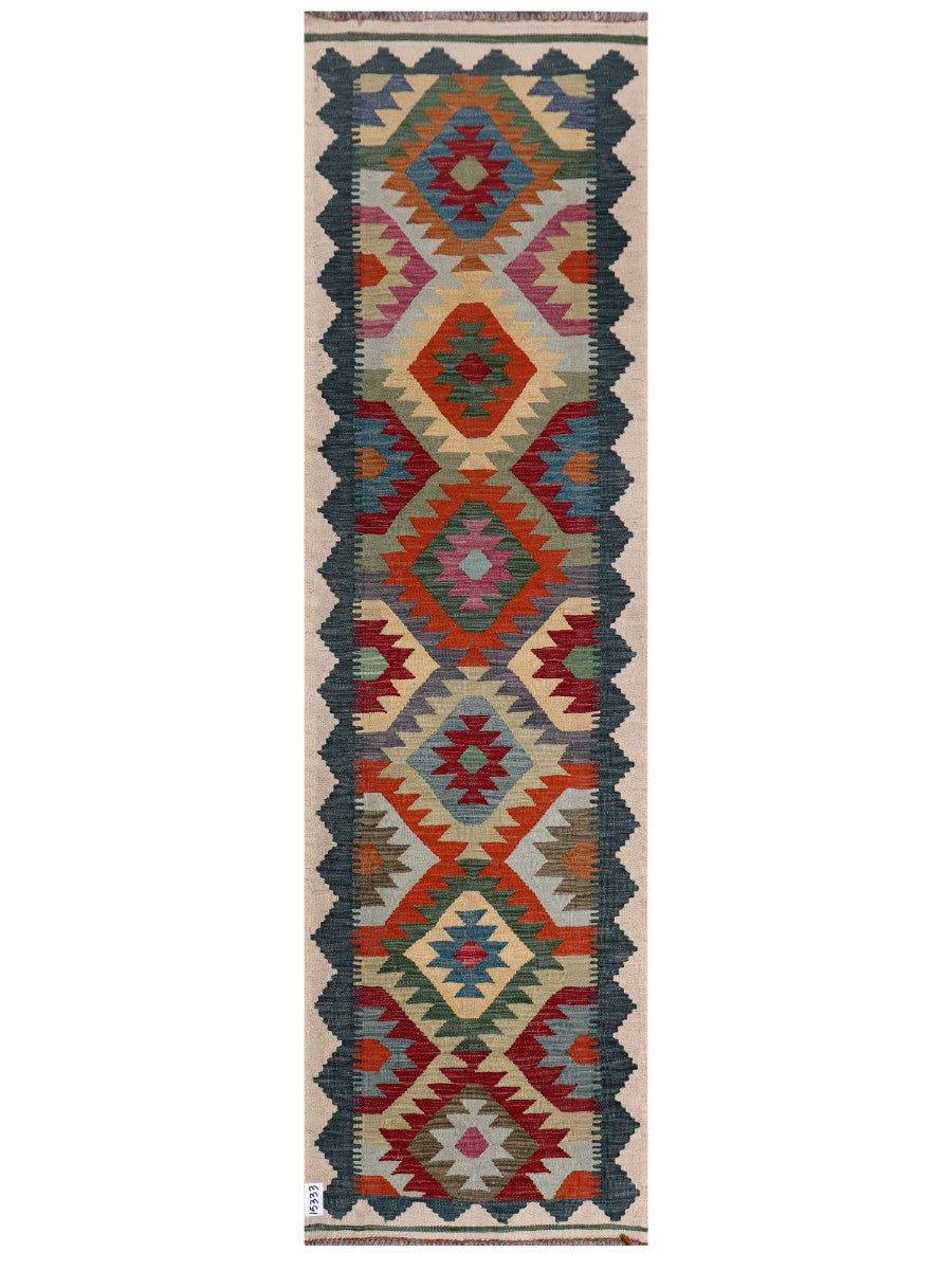 Maimana Kilim Runner - 253 x 72 cm