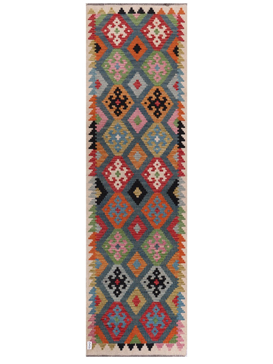 Maimana Kilim Runner - 288 x 84 cm