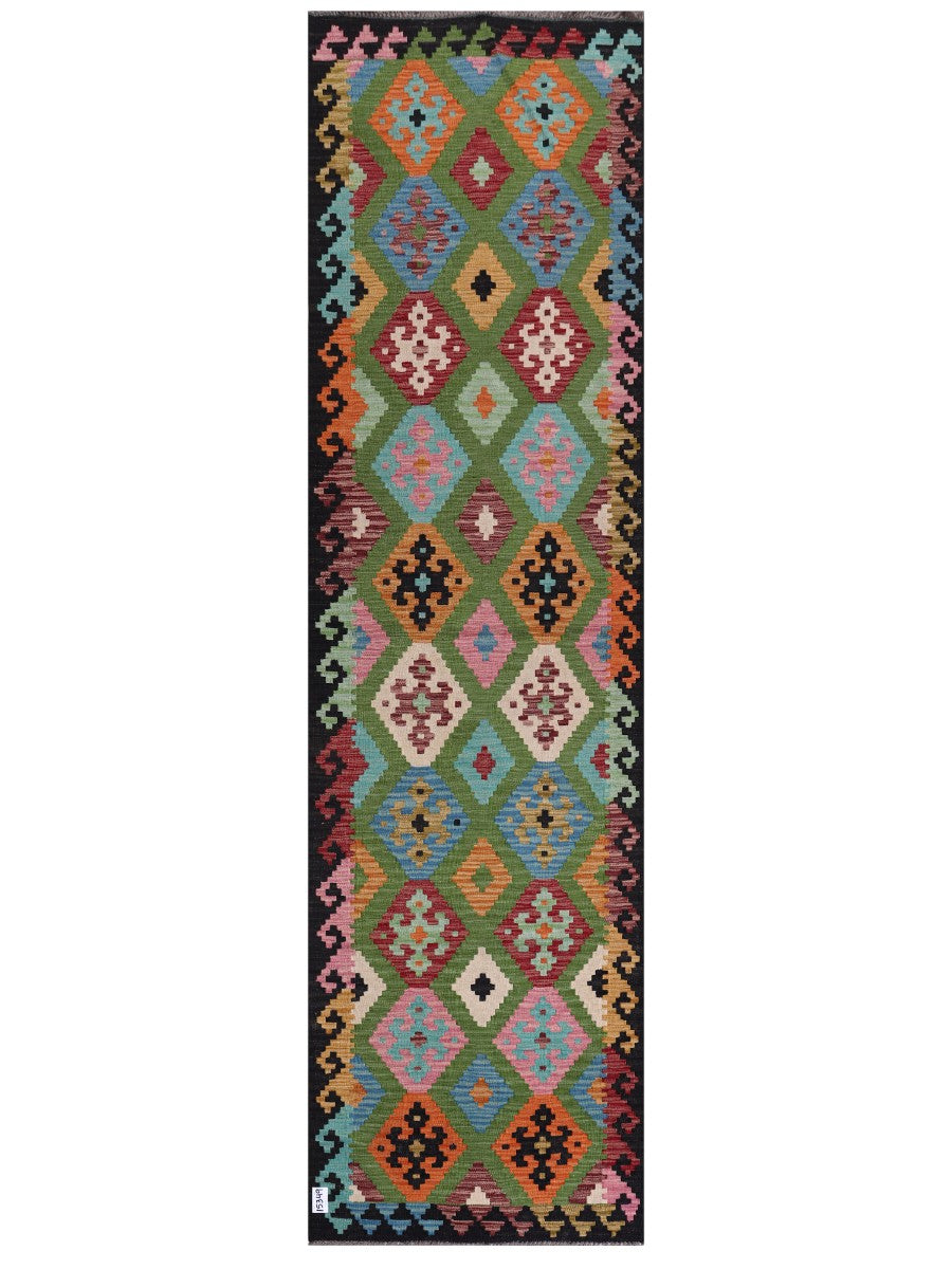 Maimana Kilim Runner - 303 x 84 cm