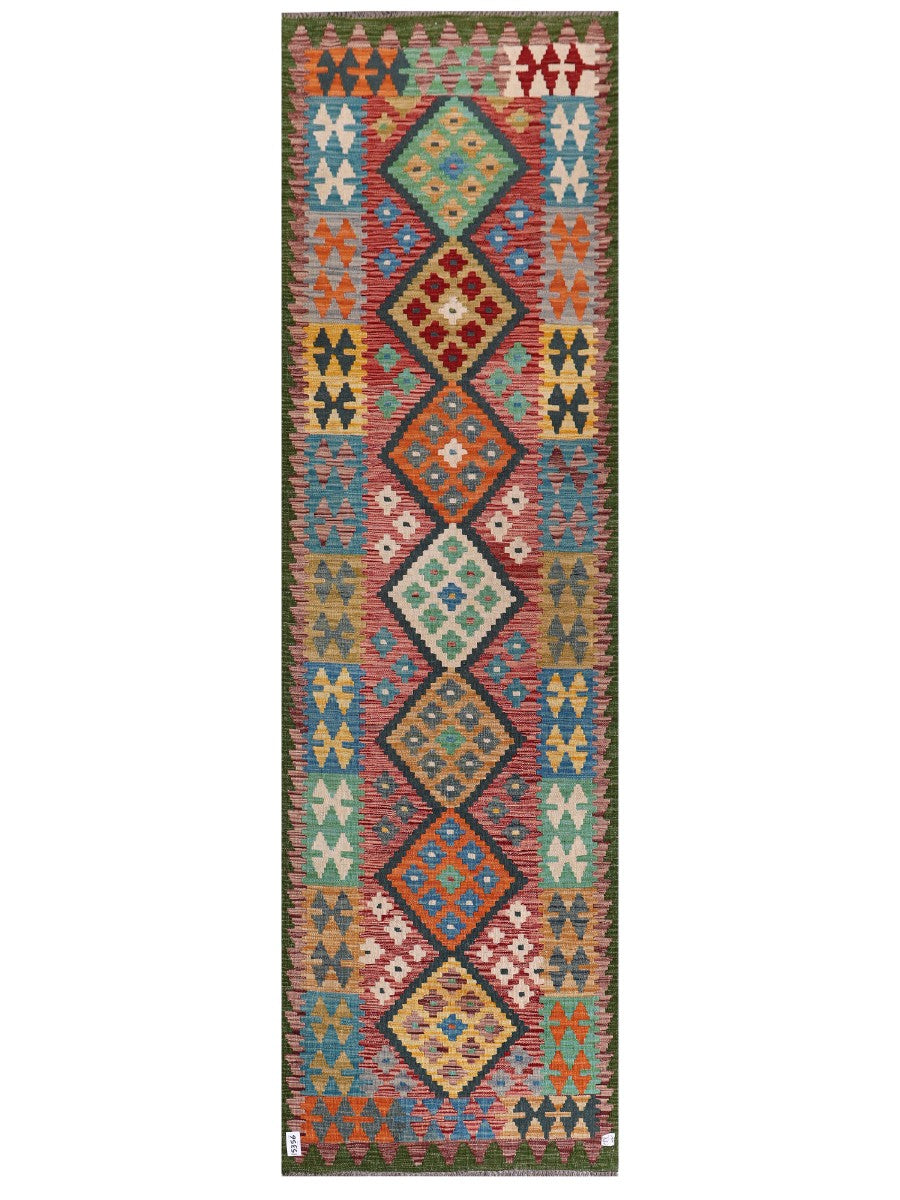 Maimana Kilim Runner - 292 x 86 cm