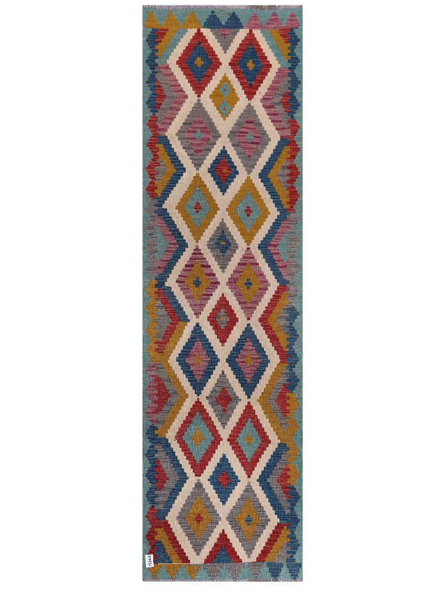 Maimana Kilim Runner - 297 x 84 cm