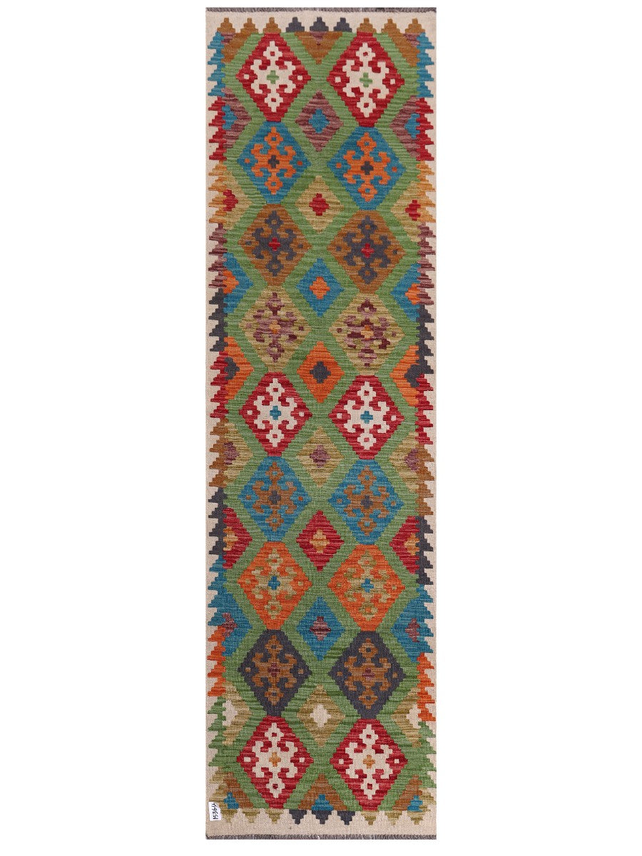 Maimana Kilim Runner - 294 x 83 cm