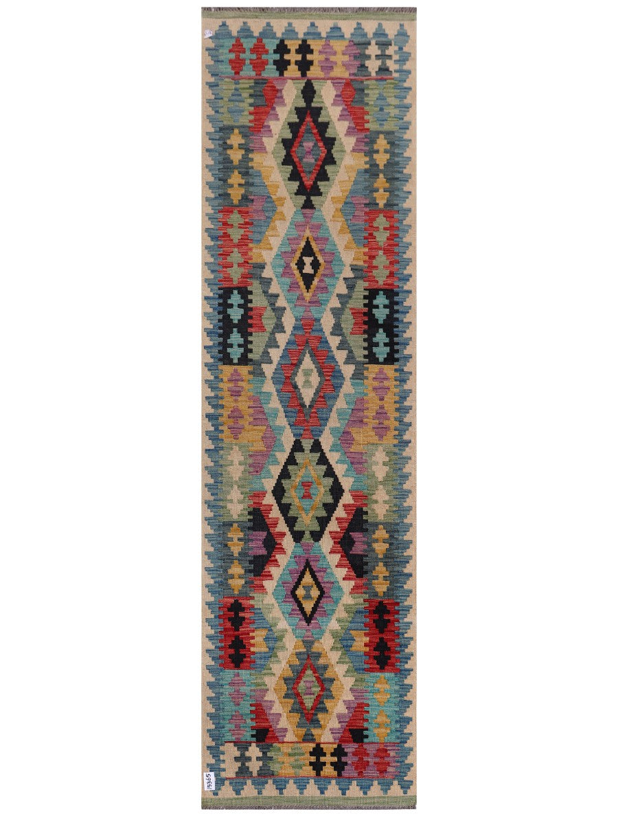 Maimana Kilim Runner - 285 x 78 cm
