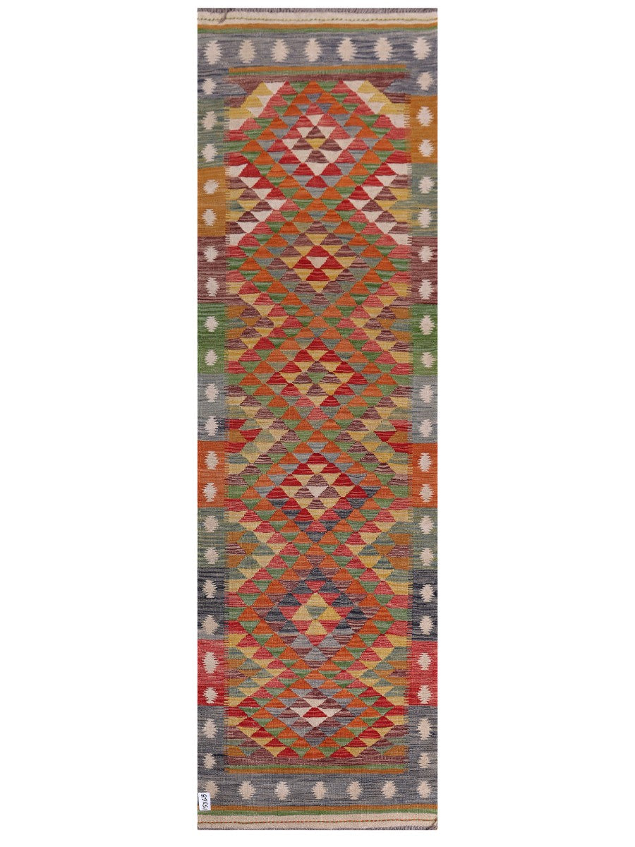 Maimana Kilim Runner - 292 x 87 cm