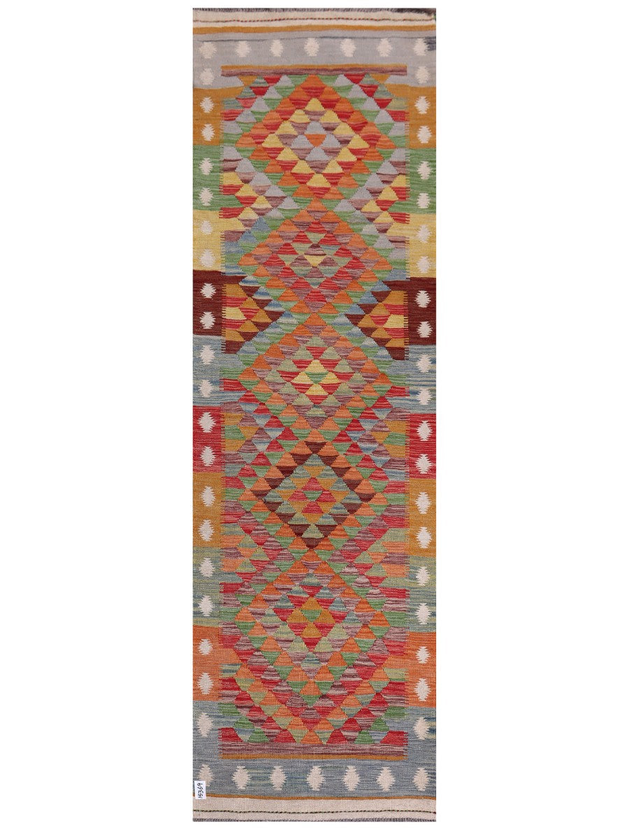 Maimana Kilim Runner - 292 x 89 cm