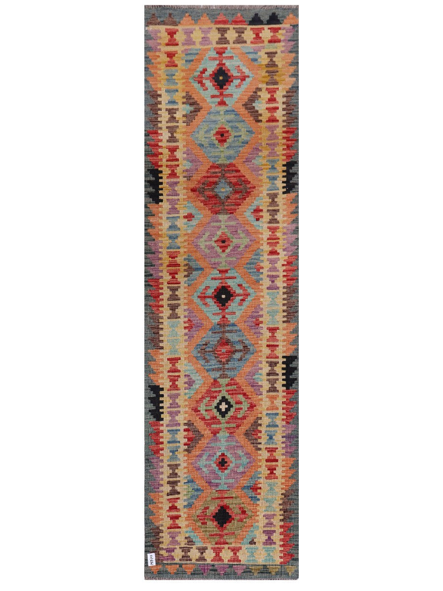 Maimana Kilim Runner - 296 x 81 cm