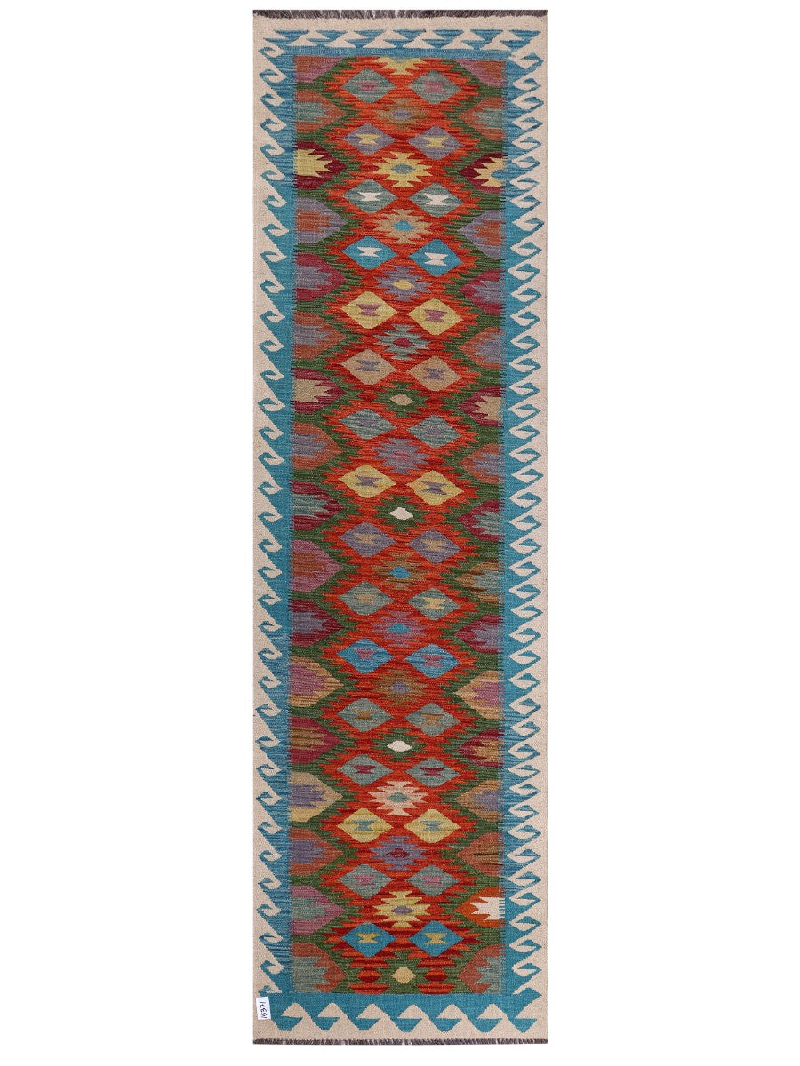 Maimana Kilim Runner - 297 x 86 cm