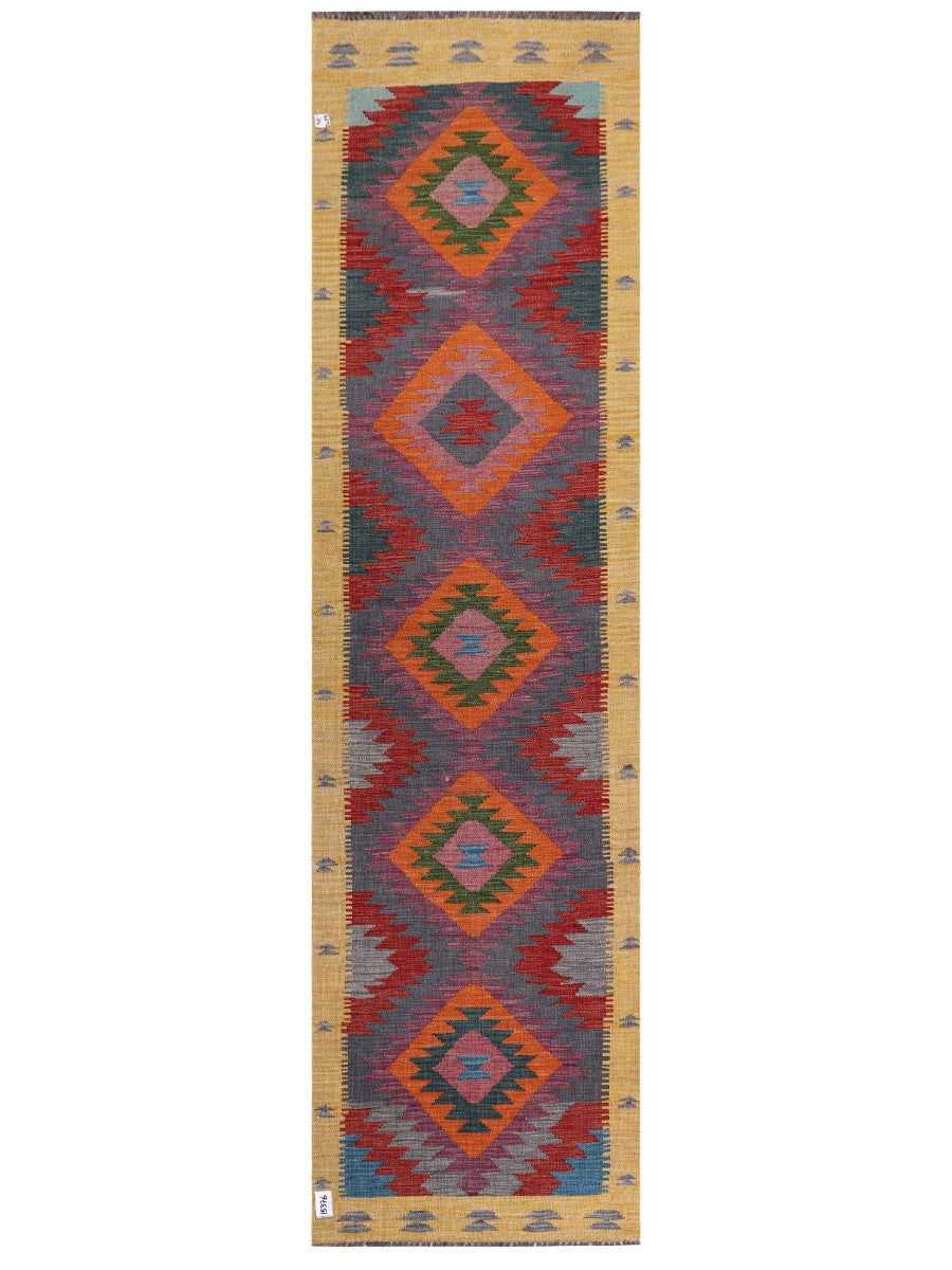 Maimana Kilim Runner - 295 x 80 cm