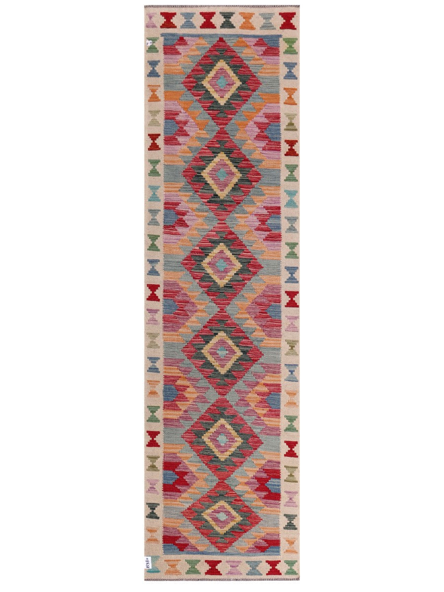 Maimana Kilim Runner - 298 x 82 cm