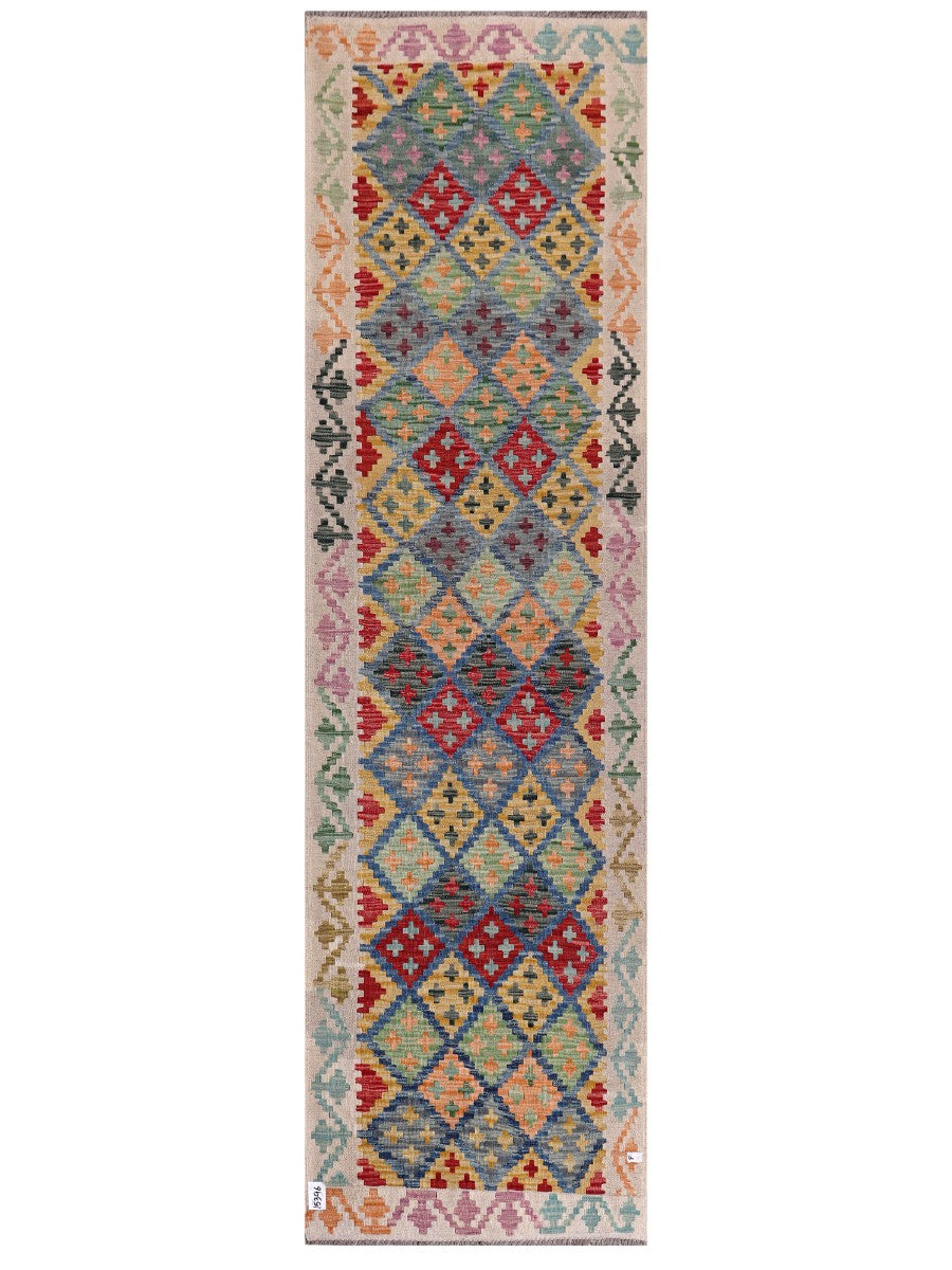 Maimana Kilim Runner - 287 x 81 cm