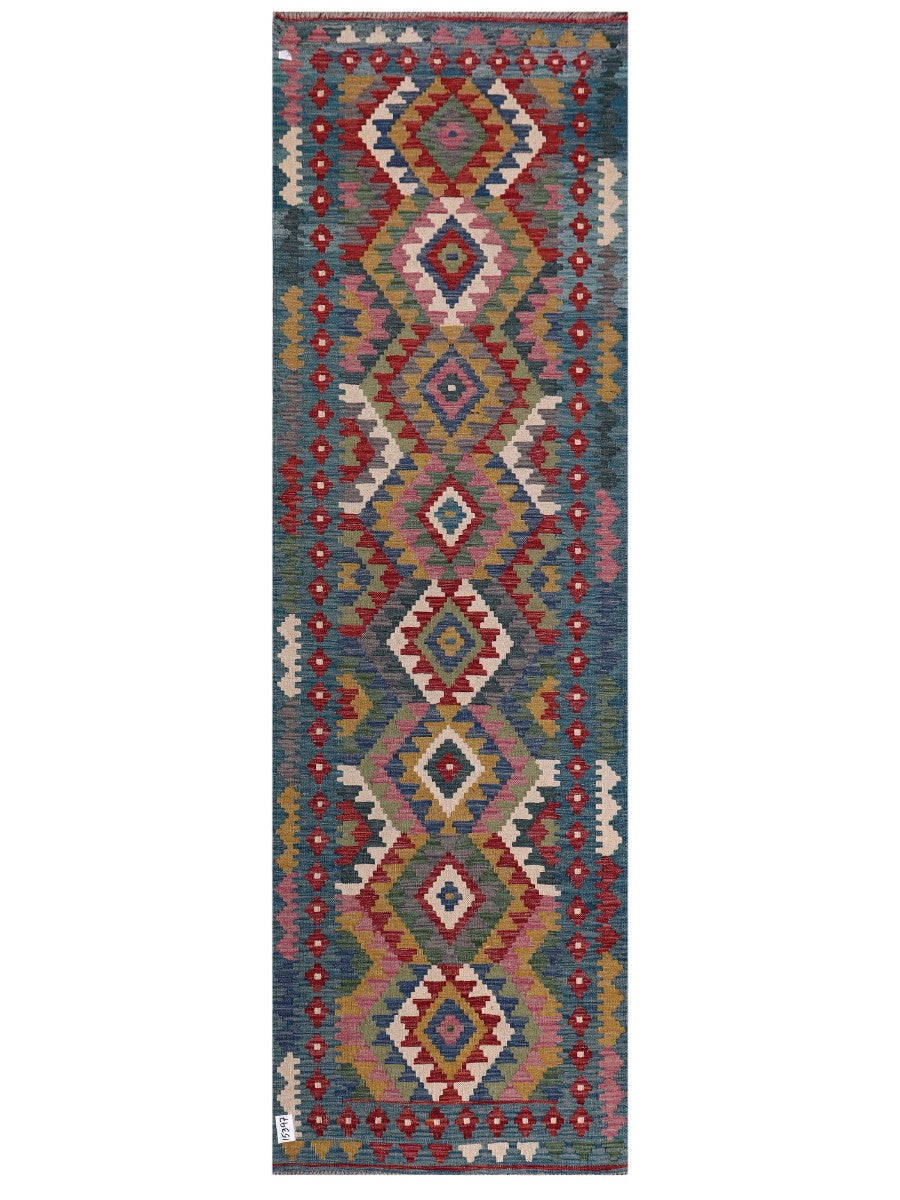 Maimana Kilim Runner - 289 x 90 cm