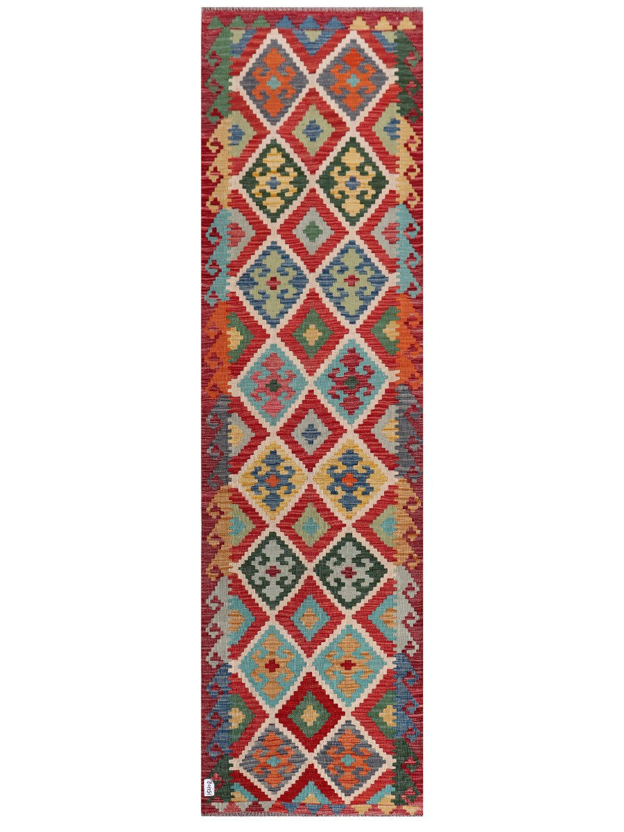 Maimana Kilim Runner - 301 x 84 cm