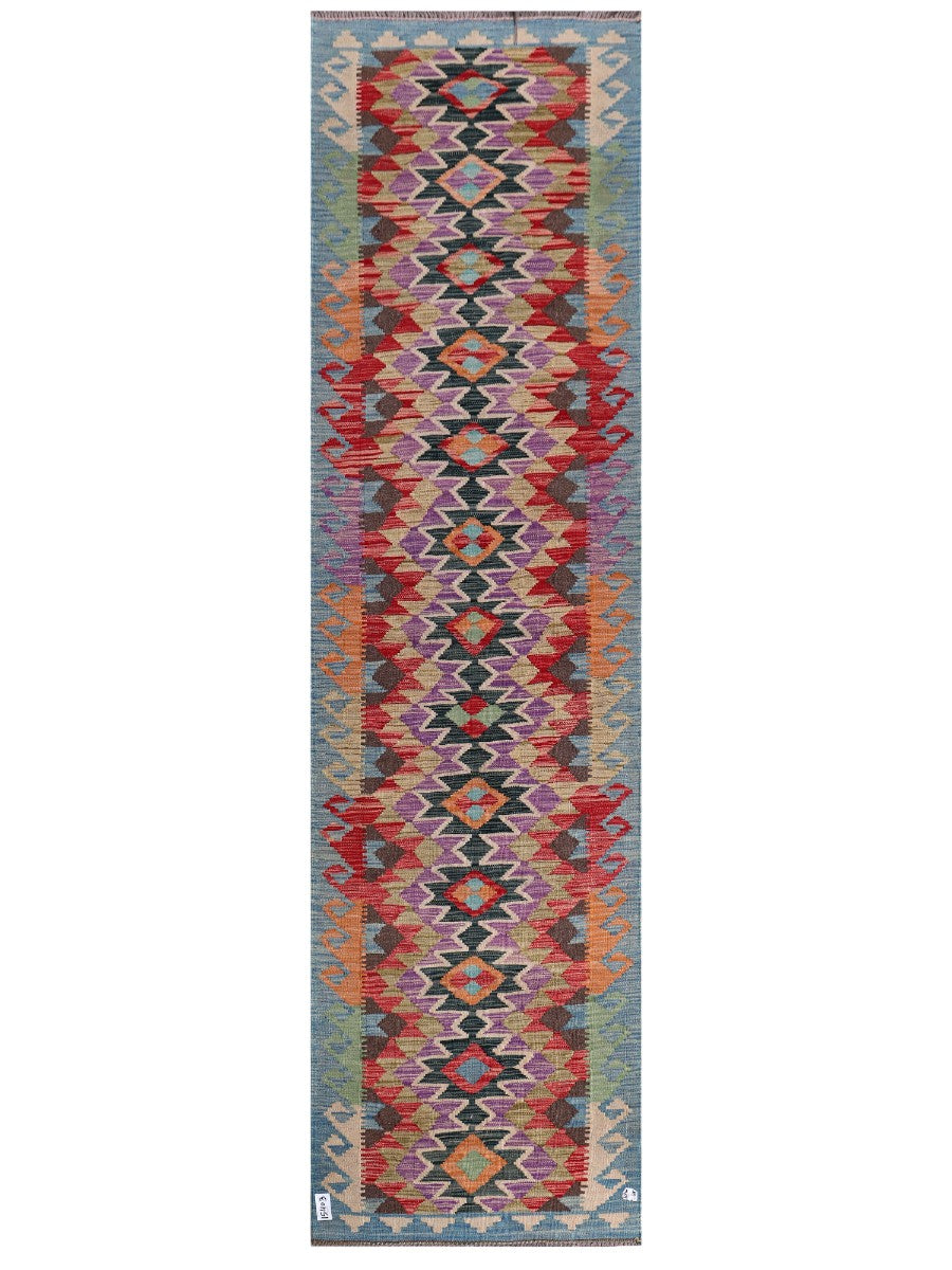 Maimana Kilim Runner - 297 x 81 cm