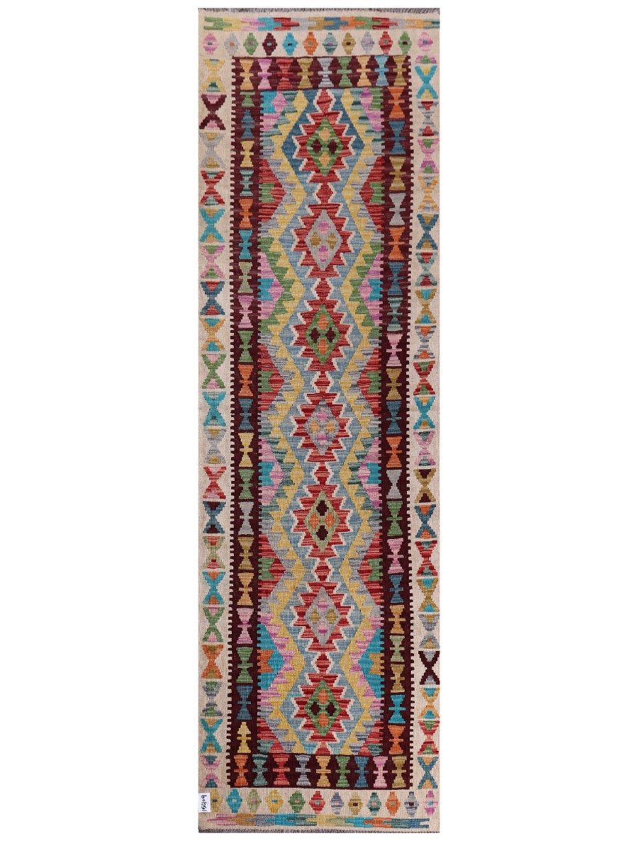 Maimana Kilim Runner - 285 x 85 cm